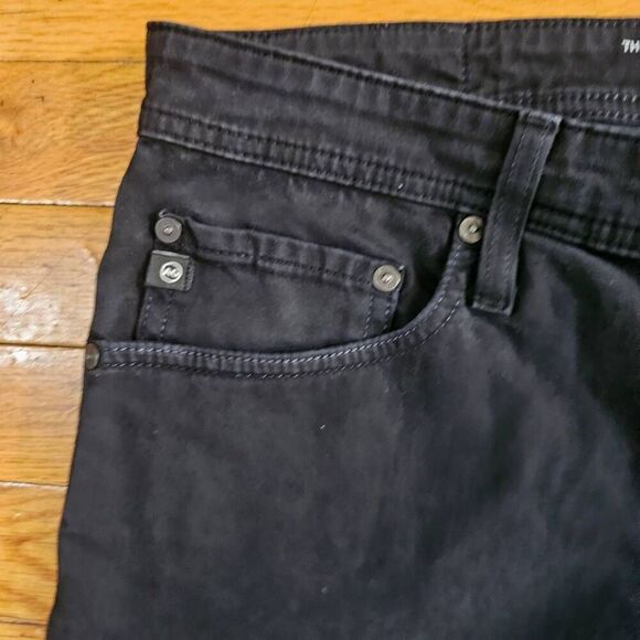 Adriano Goldschmied AG Jeans Mens 36x32 Black Graduate Tailored Leg - Picture 3 of 8